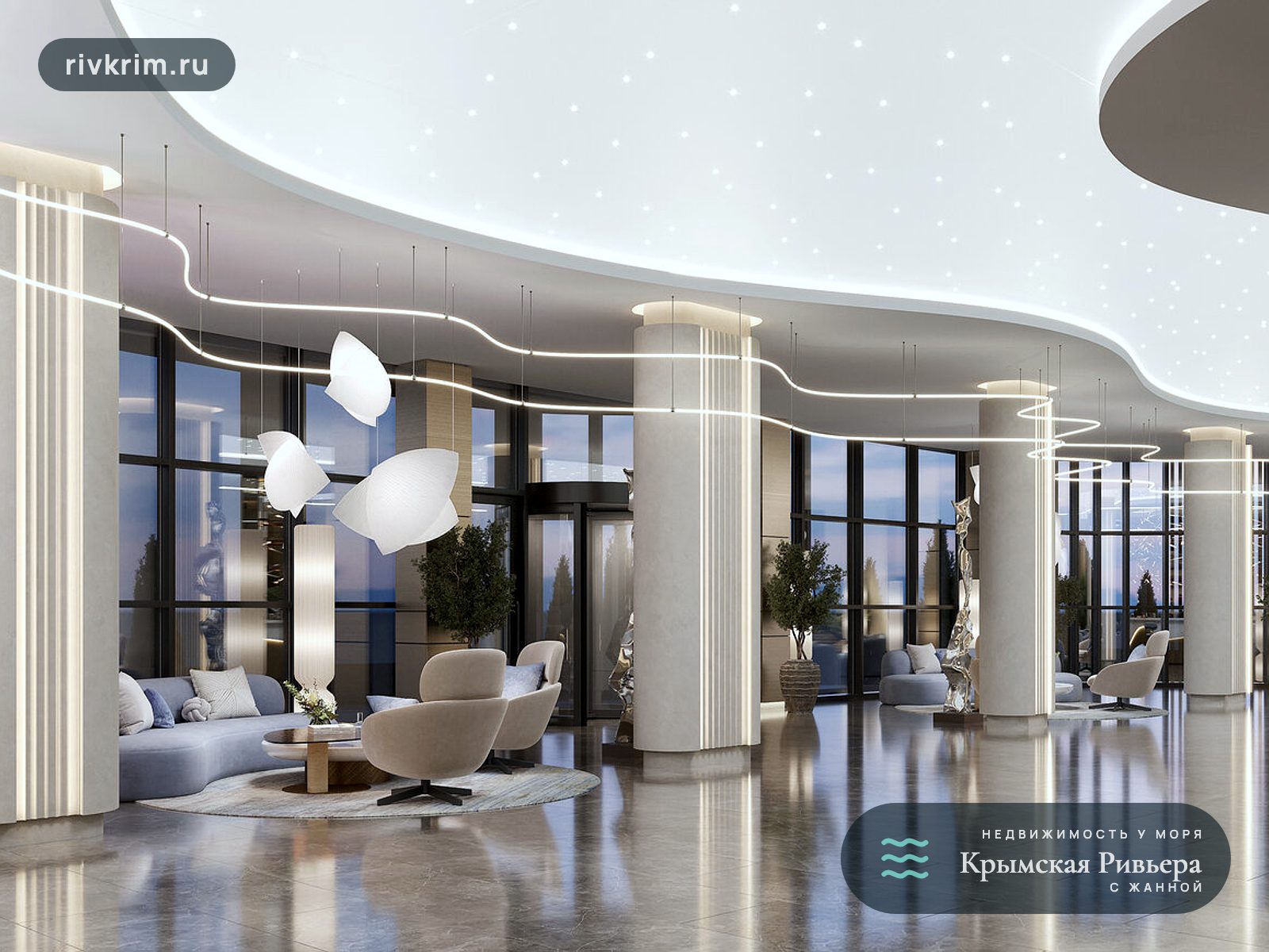 Евпатория ЖК "Мойнако Ривьера" 1-комнатная квартира 56 м²