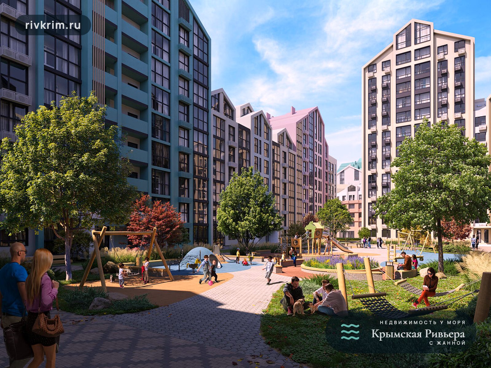 Евпатория ЖК "Мойнако Ривьера" 2-комнатная квартира 84 м²